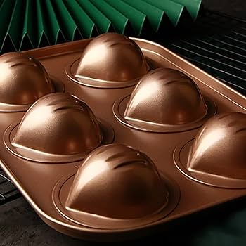 Amazon｜栗型マロンケーキ型 加工天板 (マロンケーキ型6ヶ付